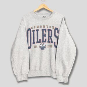Vintage Edmonton Oilers Sweatshirt, Retro Edmonton Oilers Hockey NHL Shirt Tee